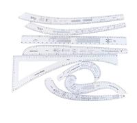 Règle de vêtements 8 pièces | Courbe de découpe et d'empilage de fabrication de plaques de conception