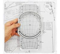 Règle de vol légère E6B pour des mesures précises dans les projets d'aviation, d'architecture et d'ingénierie