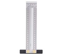 Règle d'échelle architecturale calibrée de haute précision pour le travail du bois, outil de marquage de ligne spécial, outils de dessin en acier inoxydable pour ingénieur (Règle de marquage 200 mm