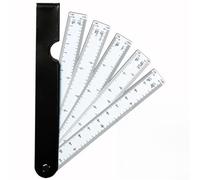 Règle d'échelle de disposition des ventilateurs avec rapports 1:10, 1:20, 1:30, 1:40 et 1:50 pour la rédaction manuelle et l'esquisse conceptuelle