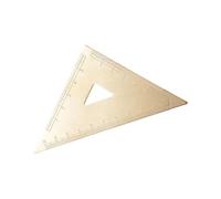 Règle d'échelle géométrique - Outil de dessin en laiton - Rapporteur triangulaire vintage pour l'école et le bureau - Outil de mesure de précision