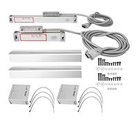 Règle d'échelle linéaire en alliage d'aluminium outil de mesure de haute précision pour tour de fraisage JCS900 2AE 3AE affichage numérique avec accessoires de montage 300 mm 350 (Course 300mm et