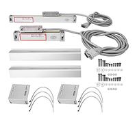 Règle d'échelle linéaire Règle de grille de haute précision en alliage d'aluminium pour tour de fraisage JCS900 2AE 3AE Affichage numérique avec accessoires de montage Plage de (Course 300mm et 350mm)