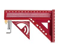 Règle d'échelle multi-angle anodisée pour dessins techniques dessins de construction et mesures précises. Outil de mesure long en aluminium