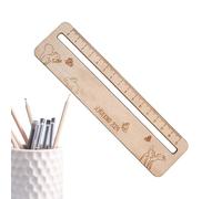 Règle d'élève à bord droit : règle de précision de 12 pouces, outil à échelle transparente, fourniture de classe légère | Aide au dessin et à la paire