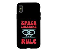 Règle des Lesbiennes de l'espace - Astronautes Lesbiennes, Gay Pride Galactique Coque pour iPhone X/XS