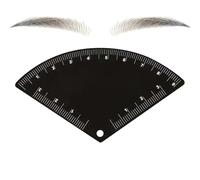 Règle des sourcils - outil de mesure yeux à dessin rapide, TOL de mise en œuvre es yeux avec guide d'arc | Supplies de beauté pour dortoir Spa Spa Couchers Bureaux de bagages de sac à dos
