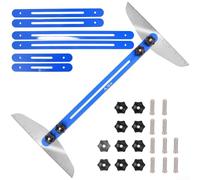 Règle d'escalier en acier inoxydable pour vérifier sur le terrain la profondeur de la bande de roulement avant l'installation du revêtement de sol et les travaux de finition d'escalier (B)