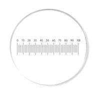Règle d'étalonnage pour microscope - Règle d'étalonnage - Micromètre de scène - Microscope acrylique - Réticule oculaire - Outil d'inspection d'ingénierie
