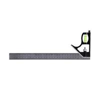 Règle d'Ingénieur 300mm, Équerre Combinaison Ajustable, Acier Inoxydable - Haute Précision, Multi - Fonctions, Pour Mesure et Traçage