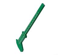 Règle Double Vernier 0-150mm en Plastique pour robuste Règle(Green) | Précision 1mm, pour idéal bijoux délicats, plastique léger, échelle cm claire, usage professionnel