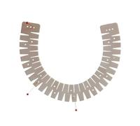 Règle d'ourlet à chaud - Outil d'ourlet résistant à la chaleur pour coudre des pantalons en tissu | Échelle de courbe en silicone flexible avec marquages pour les projets de rembourrage, de tissu, d