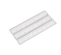 Règle Droite 16 Pièces 20cm en Plastique Transparente