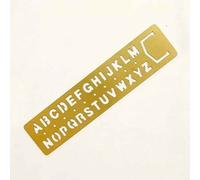 Règle Droite Creuse En Métal Multifonctionnelle,Modèle De Numéro Et De Lettre,Signet De Modèle De Dessin Kawaii,Outil De Mesure - Type Letter