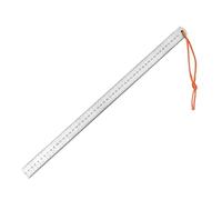 Règle droite de 50 cm en pouces MM double face en acier inoxydable à bords droits Outil de mesure de défense monté sur voiture Règle de défense en acier inoxydable résistant