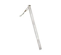 Règle droite double face 50 cm 20 pouces mm échelle en acier inoxydable outil de mesure droite voiture monté sur voiture règle de défense multifonctionnelle en acier inoxydable