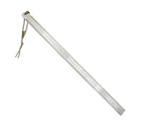 Règle droite en acier inoxydable de 50 cm - Outil de mesure épais - Pour voiture - Règle de défense - Double face - Outil de mesure portable
