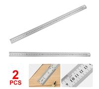 Règle Droite En Acier Inoxydable,Échelle En Métal,Outil À Main,Fournitures Scolaires Et De Bureau,Acquisition De Proximité,Mesure, - Type 2pcs 500mm