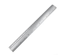 Règle droite en alliage d'aluminium avec échelle de protection et double systèmes de mesure pour ingénieurs et dessin, 15/20/30 cm (30 cm)