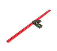 Règle droite en aluminium 90/45 degrés Outil de mesure avec mise à niveau et aiguilles pour le travail du bois Combinaison de mesure Angles Règle multifonctionnelle Règle en alliage d'aluminium