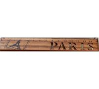 Règle Droite En Bois Vintage Avec Nom De Ville Creux,1 Pièce/Lot,Créatif,Pour L'école,Signet,Fourniture De Bureau - Type Paris