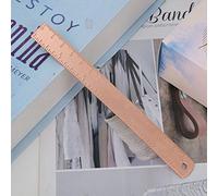 Règle droite en cuivre épais - Accessoire de dessin - Échelle de 15 cm - Processus de fil fin - Design simple - Outil de mesure pour usage quotidien