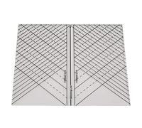 Règle droite transparente de 24,1 x 19,1 cm pour vêtements faits à la main, couture, pochoirs et modèles pour vêtements habillés