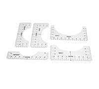 Règle du guide d'alignement des chemises - placement précis de conception, matériau en PVC durable, réutilisable et portable, facile à utiliser pour la couture et l'artisanat,