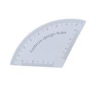 Règle du pochoir à sourcils | Règles de règle des sourcils transparents | Outil de maquillage de cartographie | Positionnement de conception de forme réutilisable pour les passionnés de maquillage Sal