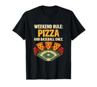 Règle du Week-End : Graphique Pizza et Baseball Uniquement T-Shirt