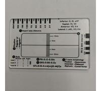 Règle ECG à 7 étapes avec cartes d'identification transparentes - Outil d'interprétation pour rythme cardiaque, rythme, axe, PR, QRS, élévation/dépression ST, onde T (2 pièces)