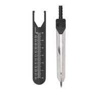 Règle ECG, Outil de Mesure de Diviseur en Acier Inoxydable 0-2,4 Pouces, Compas pour Soins Infirmiers, Dessin, Transport de Poche Pratique (BLACK)