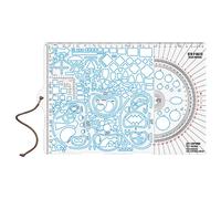 Règle Ecopybook Tactical Protractor NATO Large M-Tac - Blue