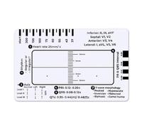 Règle en 7 Étapes pour ECG, Règle en 7 Étapes pour L'Interprétation de L'ECG/EKG, Règle ECG, Outil de Mesure Transparent pour Étriers EKG