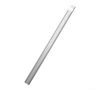 Règle en acier à double échelle 500 mm avec embout de rou (500 mm) | Clé à molette, acier trempé, longueur 300 mm, échelle métrique précise, indispensable pour l'atelier