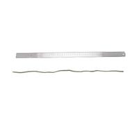 Règle en acier de 50 cm, échelle de 20 pouces, règle en métal de haute dureté pour une mesure précise dans l'atelier de construction de maisons et une utilisation quotidienne