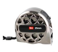 Règle en acier inoxydable avec propriétés anticorrosion et mesures claires pour artisans et décorateurs (5 m25)