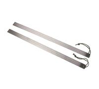 Règle en acier inoxydable durable, double échelle et style cordon aléatoire, parfaite pour dessiner et mesurer la règle