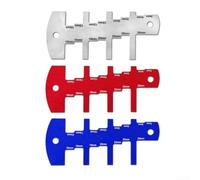 Règle en acier inoxydable et alliage d'aluminium pour des réglages précis de la hauteur et de la profondeur dans les opérations de scie à table, de routage et de rainurage (rouge)