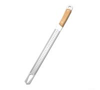 Règle en acier trempé de 0 300 mm et 0 500 mm avec construction à double échelle en acier au manganèse Poignée antidérapante en saule Outil de mesure pour précision et clé de secours (500 mm)