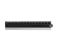 Règle en alliage d ' aluminium, multifonctionnelle, Black grey | Règle de dessin multifonctionnelle, outil de mesure du métal, échelle métrique, règle d ' architecte ergonomique,