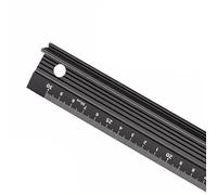 Règle en alliage d'aluminium multi-usages, outil de mesure ergonomique architecte avec échelle métrique pour l'ingénierie, la rédaction du métal