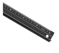 Règle en alliage d'aluminium multi-usages, outil de mesure ergonomique architecte avec échelle métrique pour l'ingénierie, la rédaction du métal