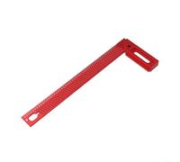 Règle en aluminium en forme de L pour le marquage de précision dans les projets de travail du bois tels que la construction d'étagères, l'assemblage de bureau et les travaux de garniture