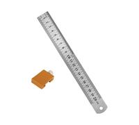 Règle en aluminium pour le travail du bois avec bloc de positionnement, outil de mesure de charpentier pour une mesure précise dans les projets de menuiserie, outil de mesure de fabrication de meubles