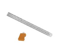 Règle en aluminium pour le travail du bois avec bloc de positionnement, outil de mesure de charpentier pour une mesure précise dans les projets de menuiserie, outil de mesure de fabrication de meubles