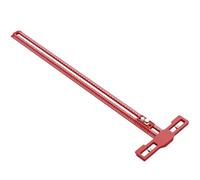 Règle en aluminium pour le travail du bois avec échelle transparente, outil de mesure multifonction simple à utiliser pour et usage professionnel, équerre de menuisier de précision