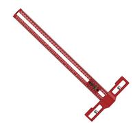 Règle en aluminium pour le travail du bois avec échelle transparente, outil de mesure multifonction simple à utiliser pour et usage professionnel, équerre de menuisier de précision