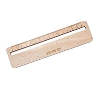 Règle en bois - 20 cm - Règle de lecture - Bandes de lecture guidée