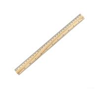 Règle en bois de qualité supérieure de 300 mm avec repères en pouces et cm - Corps épais pour projets de menuiserie, couture, matelassage